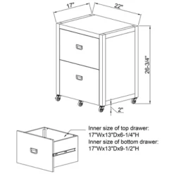 Peggy Rolling File Cabinet - Linon -Smart Office Sets GUEST 5147e528 b818 47ca 93a9 30465441d0c4