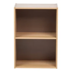 IRIS 2 Tier Wood Storage Shelf Brown/White -Smart Office Sets GUEST 519bc873 04e1 43f5 8c11 79aee7e04a56