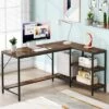 Tribesigns L Shaped Desk With Storage Shelves