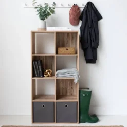 47.05" Piperton 8 Cube Organizer Natural - Signature Design By Ashley -Smart Office Sets GUEST 53218bc1 154a 401f afe9 e3fa75c2fd81