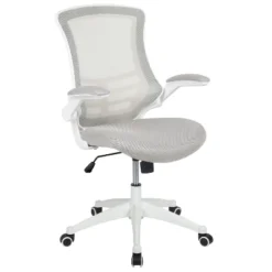 Emma And Oliver Mid-Back Mesh Swivel Ergonomic Task Office Chair With Flip-Up Arms -Smart Office Sets GUEST 55a6c526 ece4 4e0a a710 8a1a1696bfba