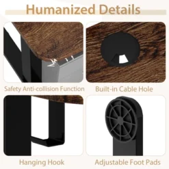 Tangkula 55" Electric Standing Desk Height Adjustable Home Office Table W/ Hook -Smart Office Sets GUEST 56bc2a85 504f 4ba5 8479 fc8f4c9368eb