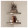 (Set Of 2) 11.5" X 1.5" Radial Floating Corner Shelves - Danya B. -Smart Office Sets GUEST 56cb14ee d646 4680 81a7 c51e73302d15