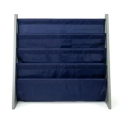 Newport Kids' Bookshelf 4 Tier Book Organizer Navy/Gray - Humble Crew -Smart Office Sets GUEST 574ccf2b 2cf1 4fc3 a085 64ee5afa9049