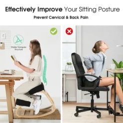 Costway Ergonomic Kneeling Chair Rocking Stool Upright Posture Office Furniture BlackGrey 16 Costway Ergonomic Kneeling Chair Rocking Stool Upright Posture Office Furniture BlackGrey -Smart Office Sets GUEST 57c109f7 ad37 4d49 81d9 9794ab8a086c