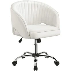 Yaheetech Rolling Office Chair Armchair With Tufted Barrel -Smart Office Sets GUEST 5812b3a5 8949 4faf 92ef 9da132d0ee3f