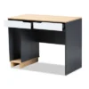 Reed 2 Drawer Wood Computer Desk - Gray/White - Baxton Studio -Smart Office Sets GUEST 592a8d4f 16df 4945 8509 29e75cb7976f