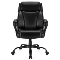Costway 400 LBS Big & Tall Leather Office Chair Adjustable High Back Task Chair -Smart Office Sets GUEST 5a4f0fa1 d107 4aec 8dda 7602bb26a409