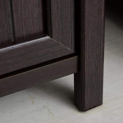 HOMCOM Retro Style 2-Drawer Lateral File Cabinet Chest With Hanging Bars, Wooden Documents Storage For Letter/Legal Size, Brown 9 HOMCOM Retro Style 2-Drawer Lateral File Cabinet Chest With Hanging Bars, Wooden Documents Storage For Letter/Legal Size, Brown - Image 7