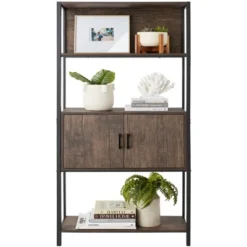 Best Choice Products Storage Bookshelf For Living Room, Walkway W/ Enclosed Cabinet, Elevated Design -Smart Office Sets GUEST 5c5d50e1 361e 4ff7 b561 423944d79d9d