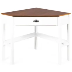 Tangkula Corner Computer Desk Table Wood Workstation -Smart Office Sets GUEST 5c9c9eab 4bae 4958 aef9 258cff42bcfd