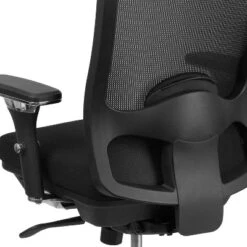 Emma And Oliver 24/7 350 Lb. Big & Tall Black Mesh Synchro-Tilt Swivel Ergonomic Office Chair -Smart Office Sets GUEST 5ca594e6 c8b8 44f9 a7e5 b76a8f5d01ea