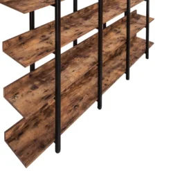 5 Tier Bookshelf Retro Industrial Style Open Storage Display Rack - ModernLuxe -Smart Office Sets GUEST 5d1056f3 c5c9 4783 8653 180626e47b4c