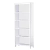 Saint Birch Olivia 5-Shelf Bookcase, Gray Oak/White -Smart Office Sets GUEST 5d161e7d 2962 44bd 870a c624f4586109