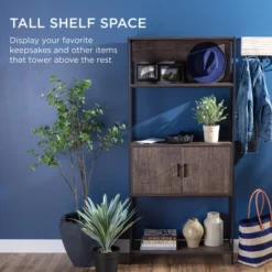 Best Choice Products Storage Bookshelf For Living Room, Walkway W/ Enclosed Cabinet, Elevated Design -Smart Office Sets GUEST 5db979f9 61dc 4f8b 9677 94837c5ceb86