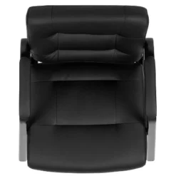 Flash Furniture Darwin Flash Fundamentals Black LeatherSoft Executive Reception Chair With Black Metal Frame -Smart Office Sets GUEST 5e2b2593 0955 4f5d bdf0 419f1b001129