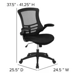 Flash Furniture 48"W X 24"D Electric Height Adjustable Standing Desk With Mesh Swivel Ergonomic Task Office Chair -Smart Office Sets GUEST 5f375637 1882 4d3b 9af5 810c3507ebfd