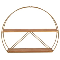 Delmar Mid-Century Modern Wall Shelf - Kate & Laurel All Things Decor -Smart Office Sets GUEST 601126f9 882a 4952 928f 73bfc5a8a464
