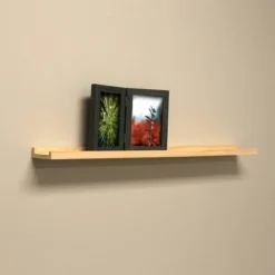 31" Decorative Shelf Wall Mounted With Front Edge Unfinished Wood - Inplace -Smart Office Sets GUEST 65b5ebe1 3c12 488a 9e59 b832e6d2113e