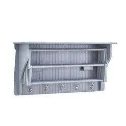 36" X 18" Wall Shelf With Collapsible Drying Rack And Hooks - Danya B. -Smart Office Sets GUEST 65cd9116 2b89 4720 911a b8435487e2a1