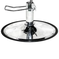 PureSana Chromium Vinyl Kyler 360 Degree Professional All Purpose Salon Chair With Adjustable Reclining Mechanism And Rotational Lock, Black -Smart Office Sets GUEST 65f794ca 9751 4d10 a085 cacdf864fc1e