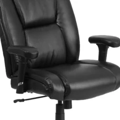 Flash Furniture HERCULES Series Big & Tall 400 Lb. Rated Black LeatherSoft Ergonomic Task Office Chair With Chrome Base And Adjustable Arms 15 Flash Furniture HERCULES Series Big & Tall 400 Lb. Rated Black LeatherSoft Ergonomic Task Office Chair With Chrome Base And Adjustable Arms -Smart Office Sets GUEST 660ad685 16ae 4a73 8a58 4b8c860e59b3