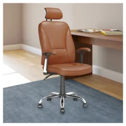 Workspace Executive Office Chair Leatherette Light Brown - CorLiving -Smart Office Sets GUEST 6652f4be 322a 4ceb 939b 0a28eae3a116