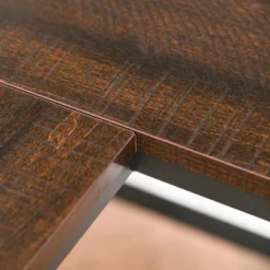 HOMCOM L-Shaped Home Office Desk With Bottom Tower Shelf, 3 Cube Shelves, Computer Writing Desk With Metal Frame, Walnut Brown -Smart Office Sets GUEST 6678b838 63c0 4a87 b1af d22e77d47ab4