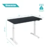 Costway Electric 55''x28'' Standing Desk Adjustable Sit To Stand W/ Controller -Smart Office Sets GUEST 66f45d12 4cc6 4602 82a0 53220aa391e5