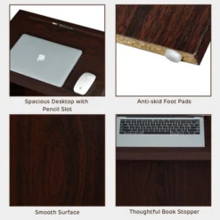 Costway Wooden Floor Standing Podium Speaking Lectern W/ Adjustable Shelf & Pen Tray -Smart Office Sets GUEST 677e1e80 6e6a 4ddf 9f8b d4f793ce25c5