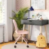 Modern Kids' Desk Dark Gray - Pillowfort™ -Smart Office Sets GUEST 69195459 9636 4a7a 8573 20c87b8f5612