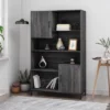 64.5" Frankford Contemporary Cube Unit Bookcase Dark Gray - Christopher Knight Home -Smart Office Sets GUEST 695a3f1f 8e90 464c 8a15 4ef552e96bba