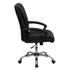 Flash Furniture Mid-Back Black LeatherSoft Swivel Manager's Office Chair With Arms -Smart Office Sets GUEST 6b2558ed 683e 4a4e a9f2 78f6e18970dc