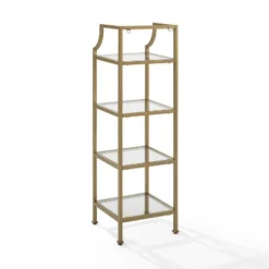 40" Aimee Short Etagere Gold - Crosley -Smart Office Sets GUEST 6b46ddc0 72d4 42f2 ad31 584764c3c12f