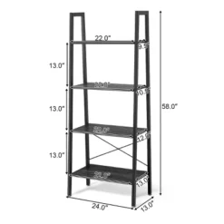 Tangkula 4-Tier Ladder Bookshelf Display Ladder Rack Free-Standing Plant -Smart Office Sets GUEST 6b8da8b1 528c 4efd b36d a585839fa5ca