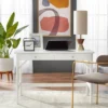 Mid-Century Modern Desk White - Buylateral -Smart Office Sets GUEST 6effedf4 8092 4523 b4ab 8c5c00cb093a