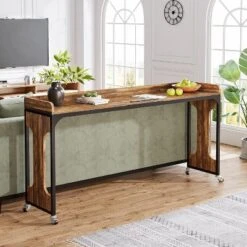 Tribesigns 71" Queen Size Overbed Table With Adjustable Tilt Board, Mobile Laptop Cart With Outlets & USB Ports -Smart Office Sets GUEST 6f43e23f 629c 4c5d a568 86d96ec7b61b