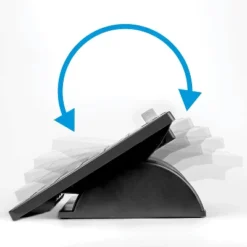 Fellowes Adjustable Locking Footrest W/Microban 17 1/2 X 13 1/8 X 5 5/8 Black/Silver 8035001 -Smart Office Sets GUEST 7105950d 5e98 4df7 bd74 b49ece36ee33