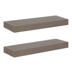 2pc 24" Havlock Wood Shelf Set - Kate & Laurel All Things Decor -Smart Office Sets GUEST 714269f8 d754 4b18 99ef e0c7d2c4e595