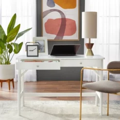 Mid-Century Modern Desk White - Buylateral -Smart Office Sets GUEST 731addea bffd 4e35 a4c2 cefb36935f06