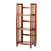 Casual Home 331-39 3 Shelf 14 Inch Folding Office Furniture Wood Bookcase, Mahogany (2 Pack) -Smart Office Sets GUEST 7324312a 2f9c 4deb a595 b0a76fc1d5c5