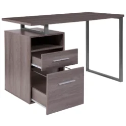 Emma And Oliver Desk With Two Drawers And Metal Frame -Smart Office Sets GUEST 7366b605 298b 4955 9555 c32eff47ceef