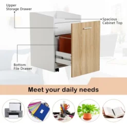 Costway File Cabinet With 2 Drawers Mobile Filing Cabinet W/Wheel For Letter Size 17 Costway File Cabinet With 2 Drawers Mobile Filing Cabinet W/Wheel For Letter Size -Smart Office Sets GUEST 73d679ed 01ee 42d5 ba95 284050f188a7