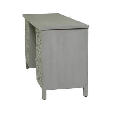 31" X 56" Traditional Wood Desk - Olivia & May 3 31" X 56" Traditional Wood Desk - Olivia & May