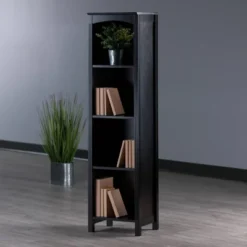 55.98" Terrace 5 Tier Bookshelf Espresso Brown - Winsome -Smart Office Sets GUEST 7661aa13 e0fa 4bd0 b797 3a70e44a43fb