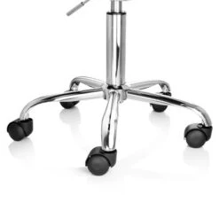 Elama Faux Leather Adjustable Rolling Office Chair In White -Smart Office Sets GUEST 769ce026 d984 4c31 9747 f65e37e3e577