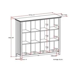 48"x57" Normandy 12 Cube Storage - Wyndenhall -Smart Office Sets GUEST 78fe4878 f8e3 4a4b 93cb 9405752c85e8