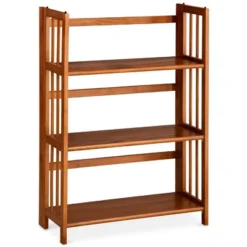 38" Folding 3 Tier Bookshelf Stackable - Flora Home -Smart Office Sets GUEST 7917dab1 7afa 4e35 aa28 14ffaa188307