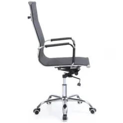 Mesh High Back Adjustable Height Swiveling Executive Chair In Black - Hodedah -Smart Office Sets GUEST 7ba126e9 6660 4db9 9aa6 d72fc042d77c