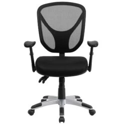 Emma And Oliver Mid-Back Black Mesh Multifunction Swivel Ergonomic Task Office Chair - Arms 19 Emma And Oliver Mid-Back Black Mesh Multifunction Swivel Ergonomic Task Office Chair - Arms -Smart Office Sets GUEST 7d6675d8 5324 4999 84ad 6bc07585053c